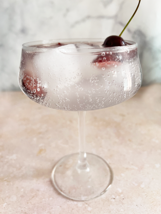 Cherry almond fizz 🍒😋