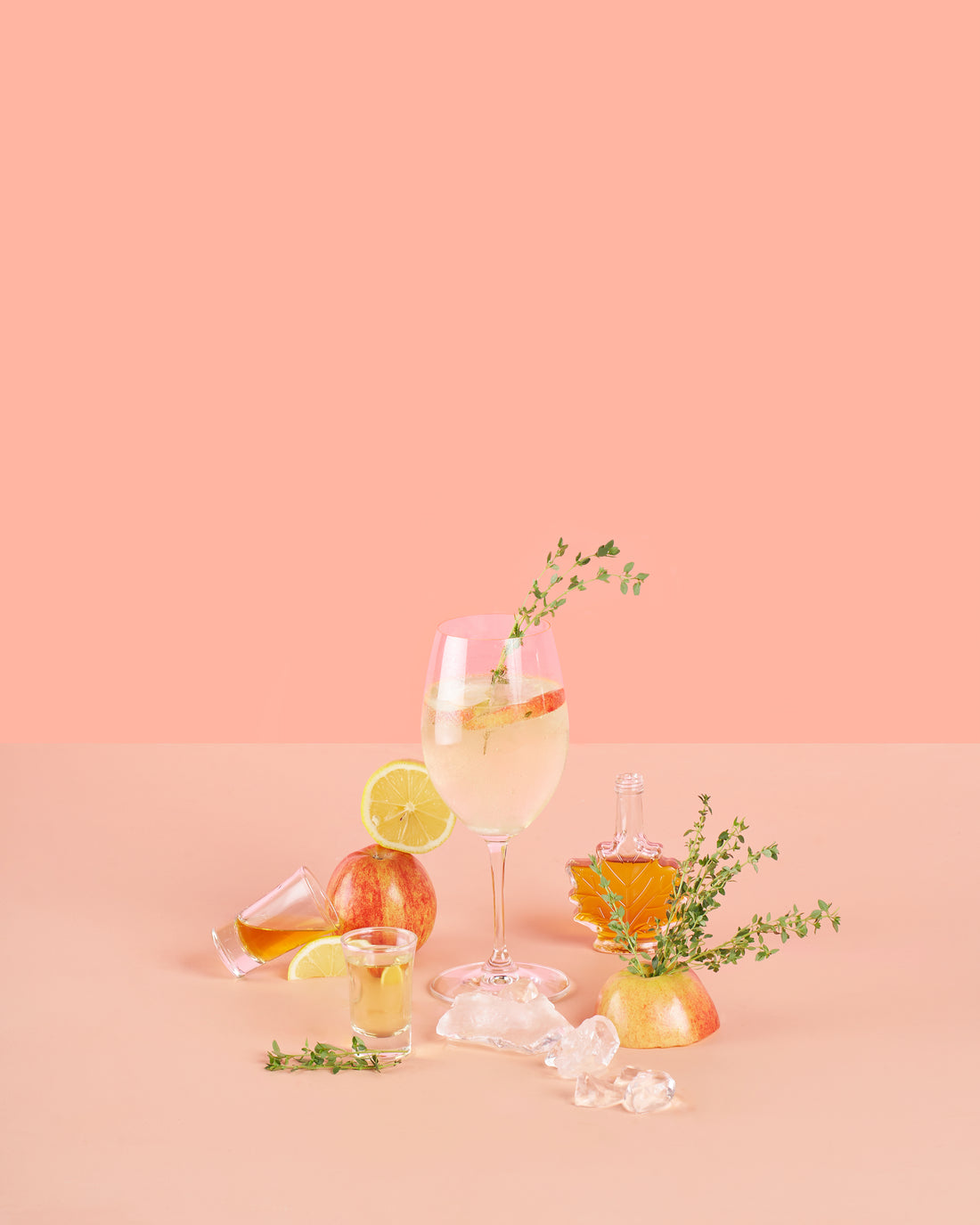 Maple-Bourbon Apple Sparkler