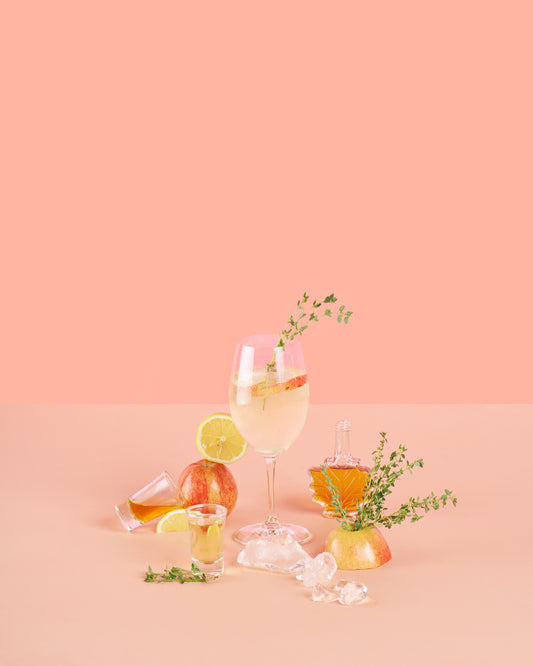 Maple-Bourbon Apple Sparkler